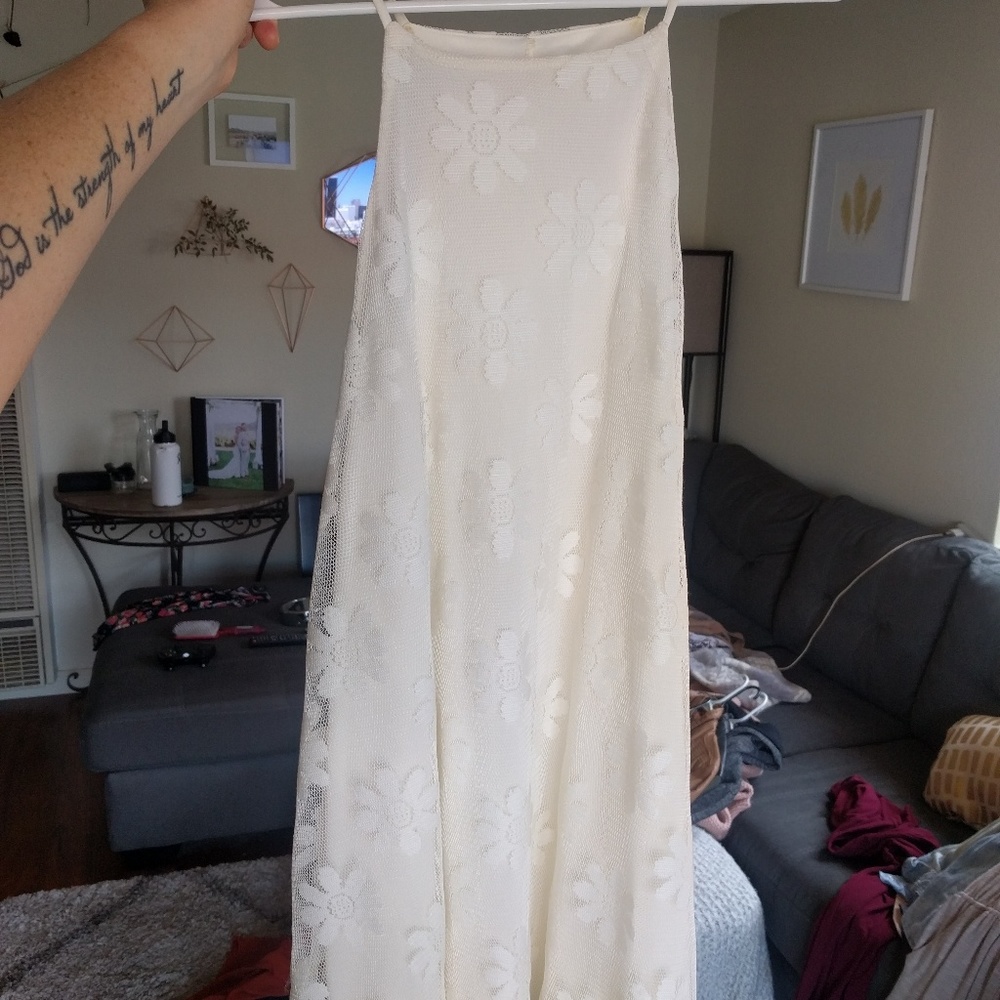 White Daisy flower dress